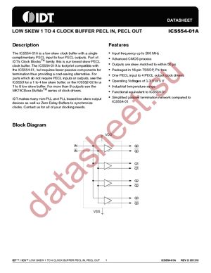 ICS554G-01AILF datasheet  